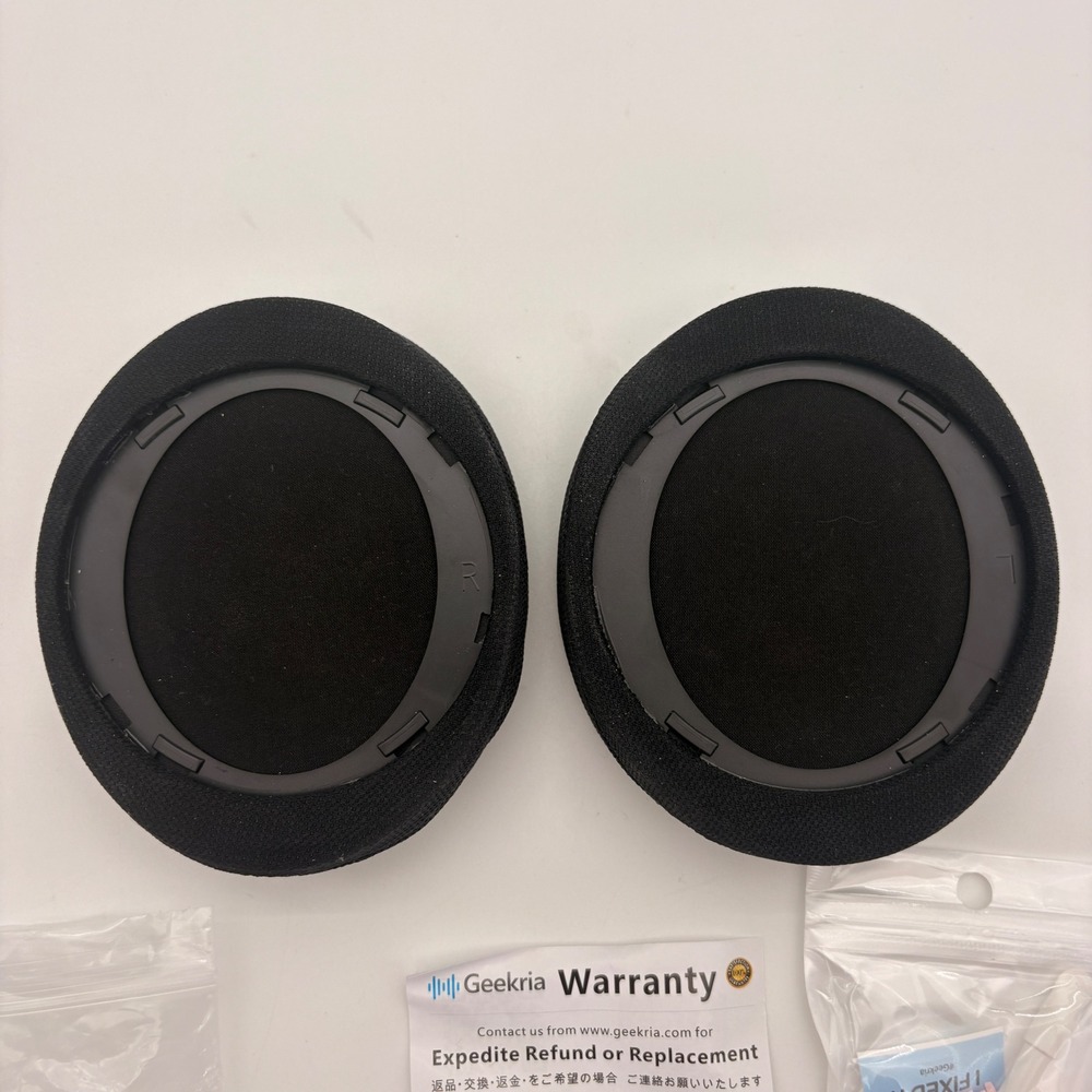 Geekria 6951 Replacement Headphone Earpads Black Fabric Mesh Ear Cushions Kit - Picture 6 of 6